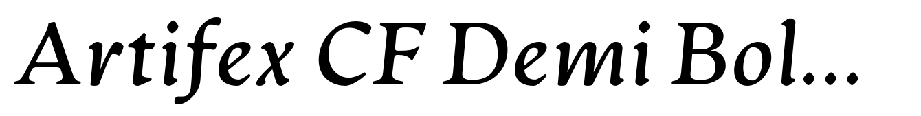 Artifex CF Demi Bold Italic